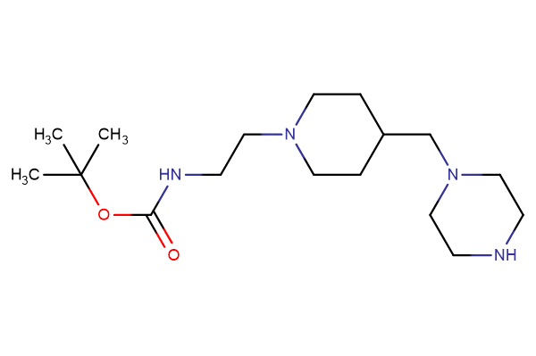 tert-butyl N-(2-{4-[(piperazin-1-yl)methyl]piperidin-1-yl}ethyl)carbamate