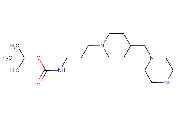 tert-butyl N-(3-{4-[(piperazin-1-yl)methyl]piperidin-1-yl}propyl)carbamate