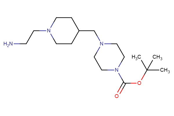 tert-butyl 4-{[1-(2-aminoethyl)piperidin-4-yl]methyl}piperazine-1-carboxylate