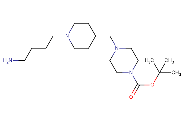 tert-butyl 4-{[1-(4-aminobutyl)piperidin-4-yl]methyl}piperazine-1-carboxylate