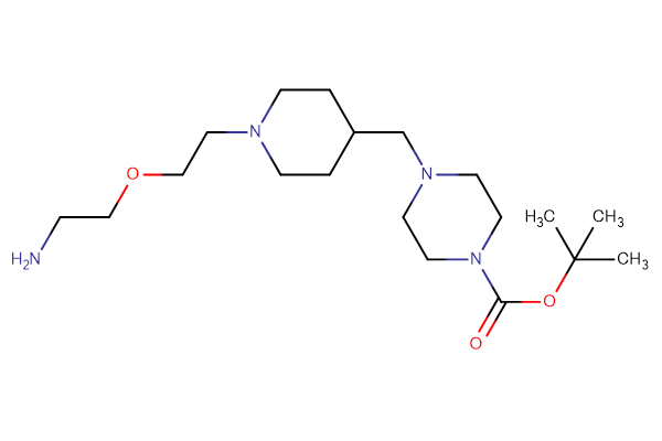 tert-butyl 4-({1-[2-(2-aminoethoxy)ethyl]piperidin-4-yl}methyl)piperazine-1-carboxylate