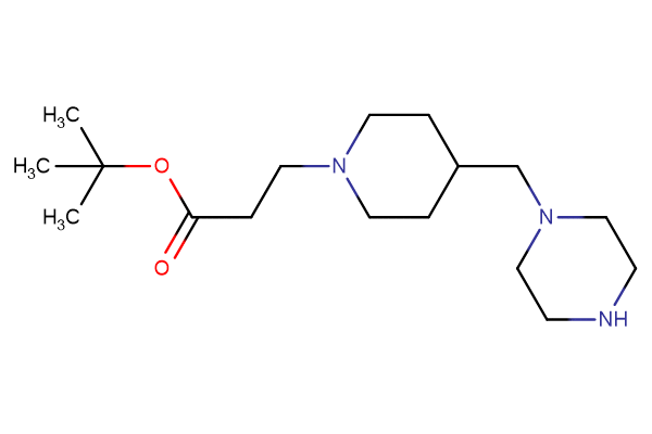 tert-butyl 3-{4-[(piperazin-1-yl)methyl]piperidin-1-yl}propanoate