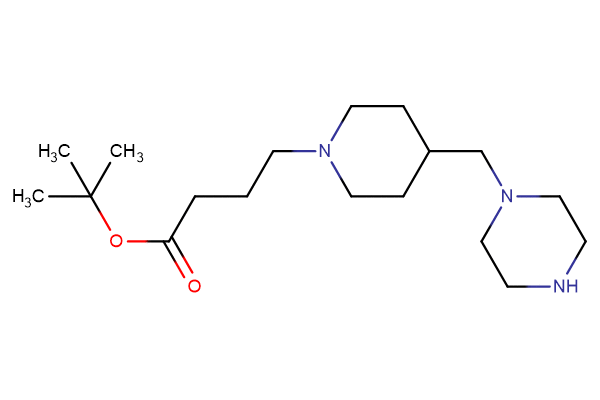 tert-butyl 4-{4-[(piperazin-1-yl)methyl]piperidin-1-yl}butanoate