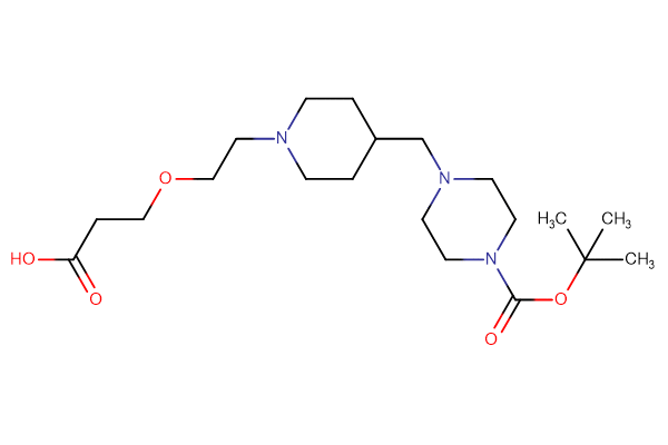 3-{2-[4-({4-[(tert-butoxy)carbonyl]piperazin-1-yl}methyl)piperidin-1-yl]ethoxy}propanoic acid