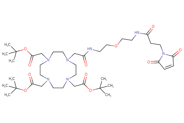 DOTA-tris(t-Bu)ester-PEG1-C2-propanamido-maleimide