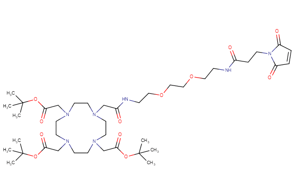DOTA-tris(t-Bu)ester-PEG2-C2-propanamido-maleimide