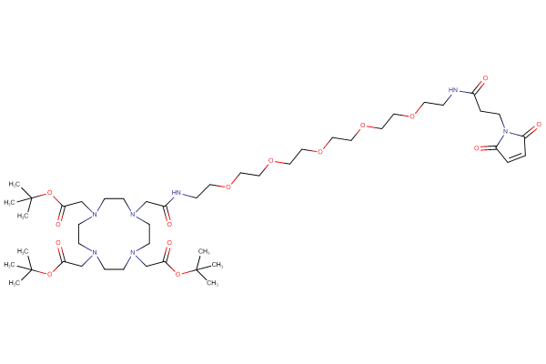 DOTA-tris(t-Bu)ester-PEG5-C2-propanamido-maleimide